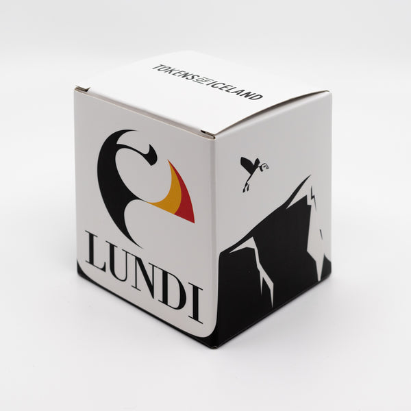 Handblásinn gler lundi